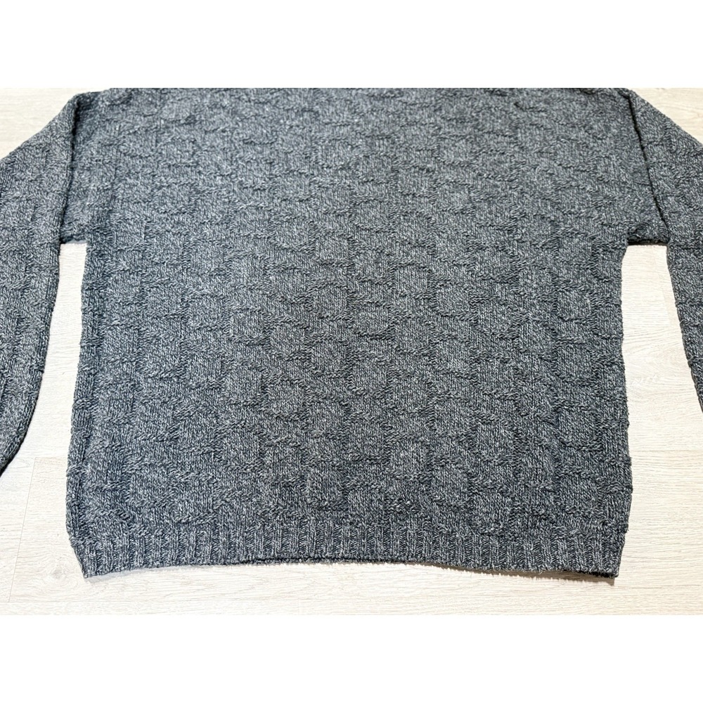 Vintage Hill & Archer Sweater Mens XL Wool Blend Made in USA Pullover 90s Gray - Picture 7 of 8